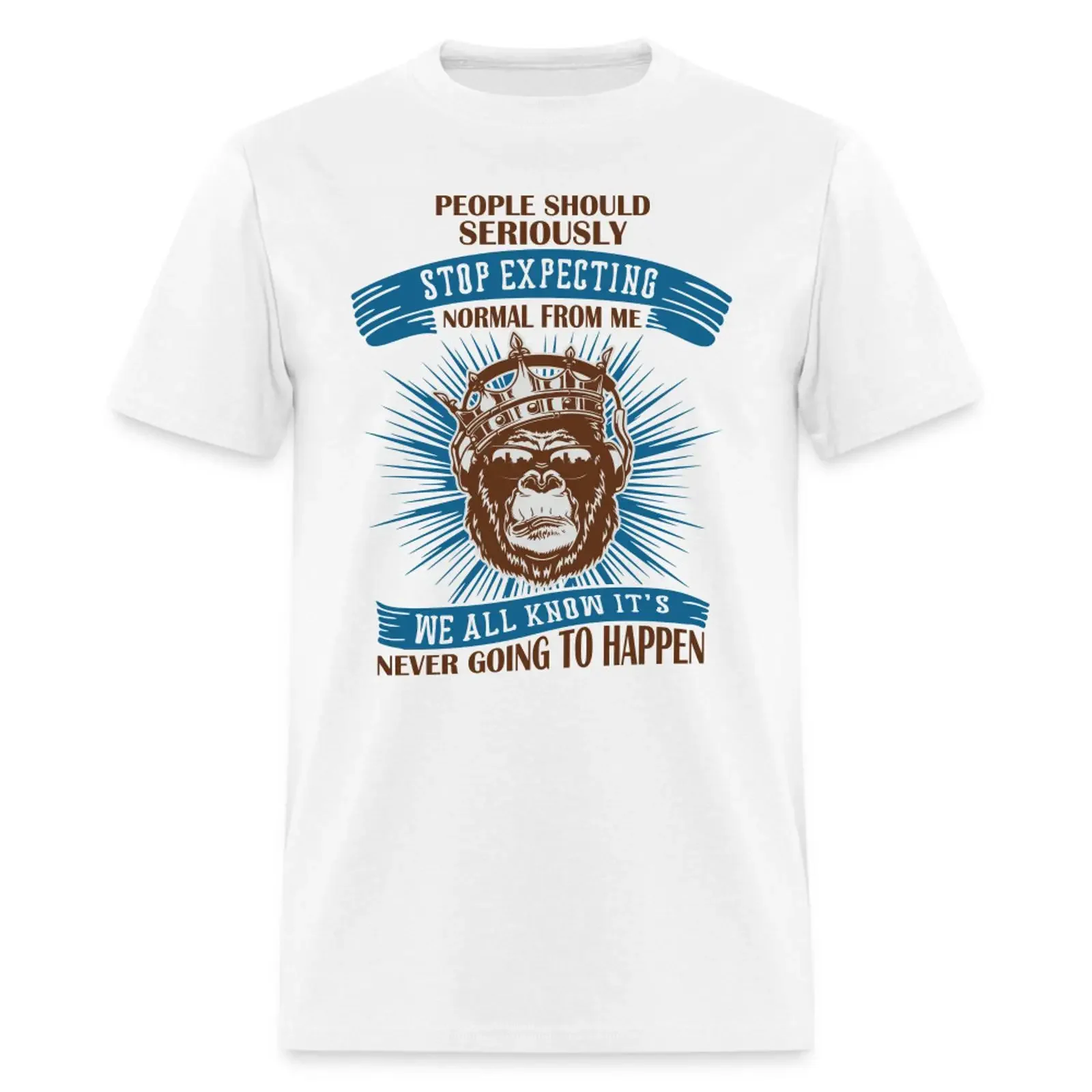 Stop Expecting Normal From Me T Shirt Funny  vintage Washed Stretched Breathable streetwear fashion designer clothes Stylish