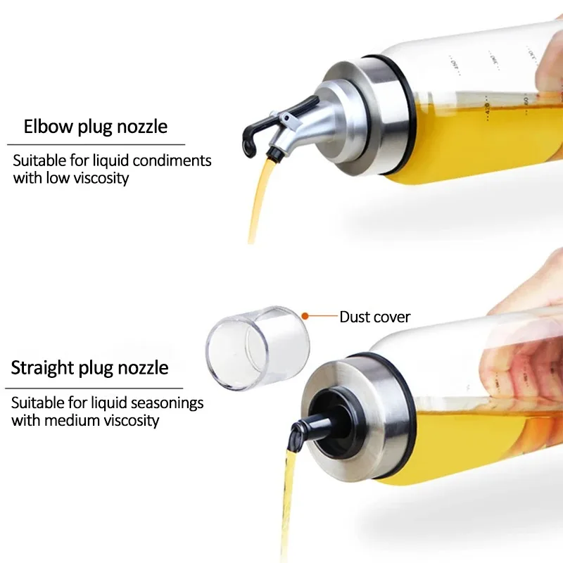 180/300/500 ml Koken Kruiden Olie Fles Saus Fles Glazen Opslag Flessen voor Olie en Azijn olie Dispenser Voor Keuken
