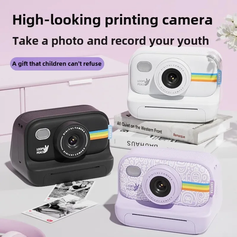 New Children's Camera Photos Printable Toys Student Polaroid Digital Camera Baby Birthday Gift