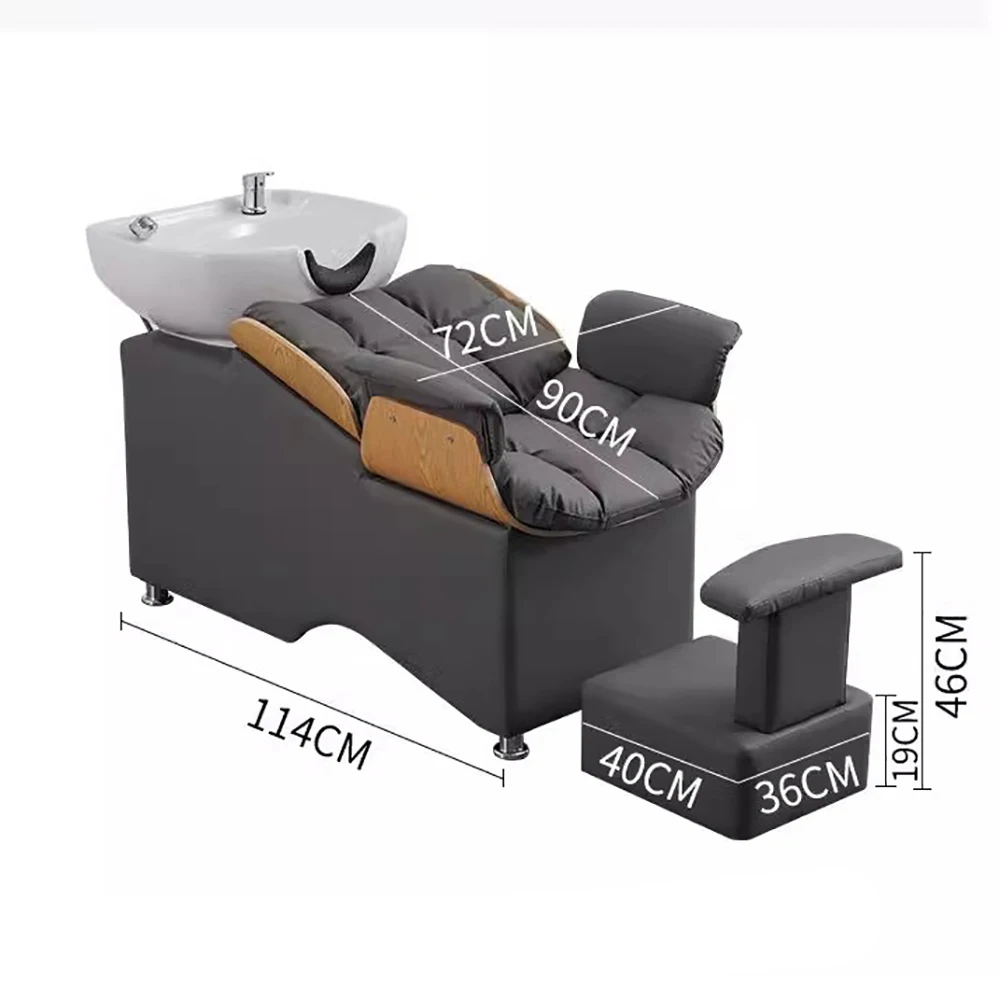 Unique Luxury Shampoo Bed Simple Fashion Aesthetic Modern Shampoo Recliner Nordic Delicacy Cadeira De Barbearia Salon Furniture