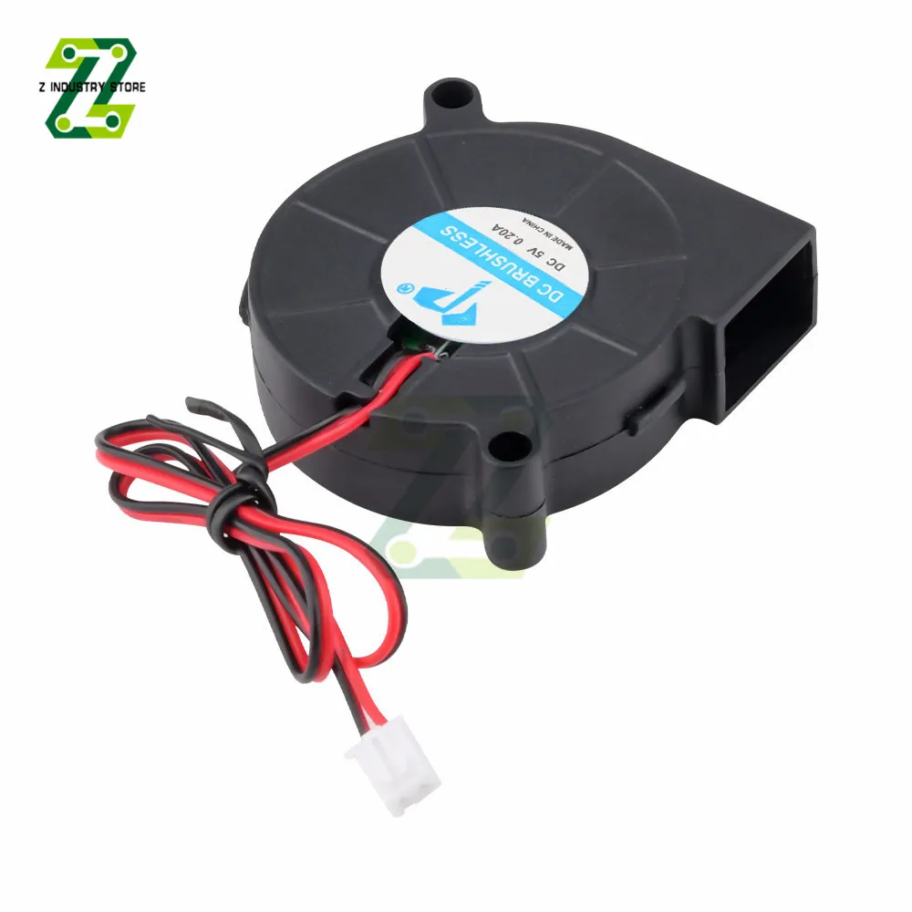 DC 5V 12V 24V  5015 50mm Sleeve Bearing Brushless Cooling Turbine Blower Fan Blower Cooler Fan