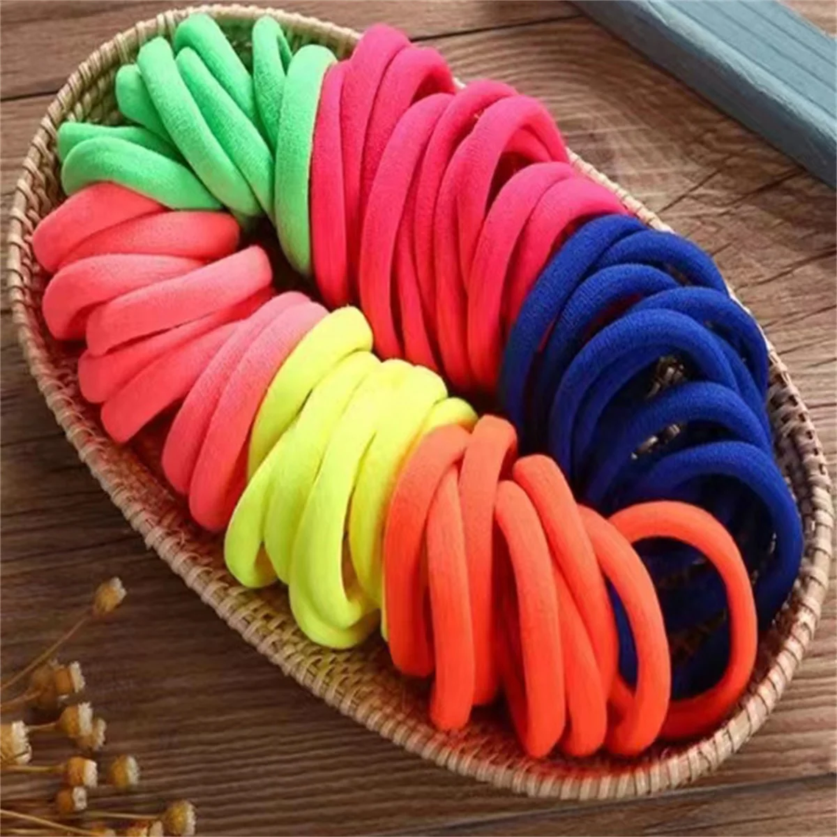 100pcs thick hair rope, high elastic hair ring, ladies hair accessories