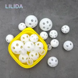 30/50/100 pçs plástico chocalho sino bola rangido gerador de ruído inserir brinquedo do cão natural rangido brinquedos do bebê diy acessórios do cão de pelúcia