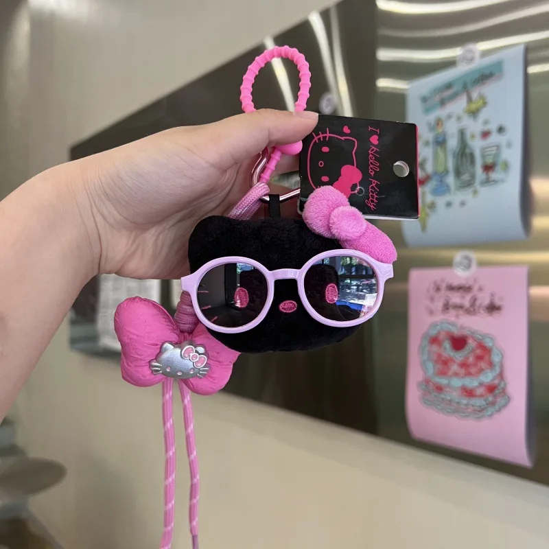 

Kawaii Keychain Sanrio Keychain Accessories Y2K Hello Kitty Plush Toy Plushie Bag Pendant Hello Kitty Keyring Doll Girl Gift