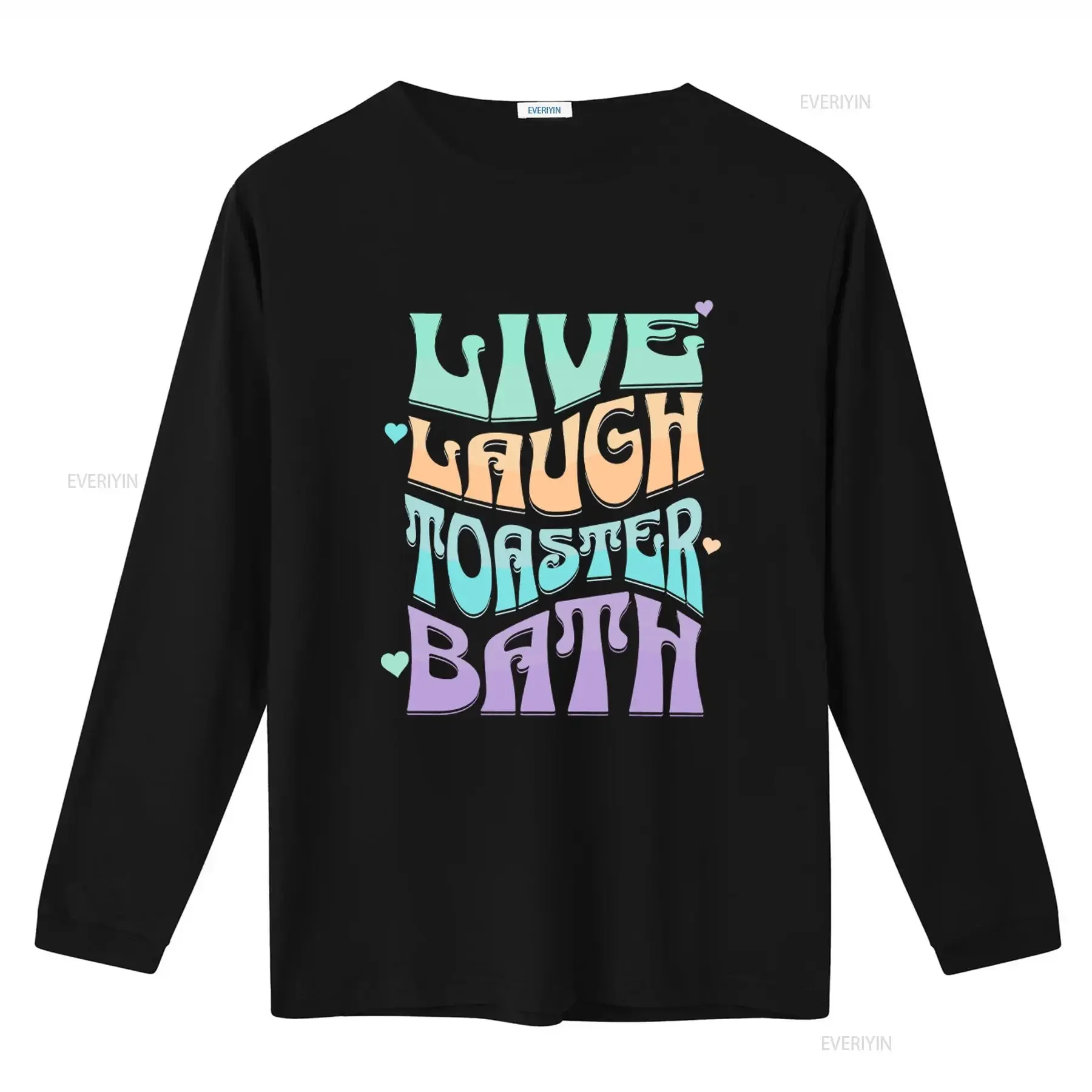 Live Laugh Toaster Bath Parody T Shirt Funny Weird Design for Unique Style vintage Washed Stylish Versatile Soft Casual graphic