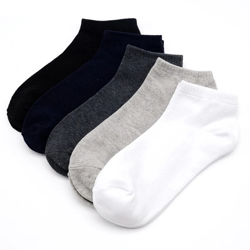 Große Größe 5 Paar/Herren socken Polyester Baumwoll socken Frühling Sommer einfarbig atmungsaktive Business Herren socken Herren Drops hipping