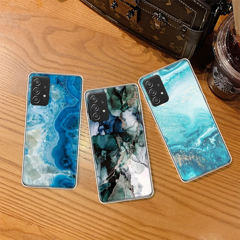 Vintage Marble Crack Wallpaper Phone Case For Galaxy A12 A22 A32 A42 A52 A52S A72 Samsung A73 A53 A33 A23 A13 A9 A8 A7 A6 Plus C