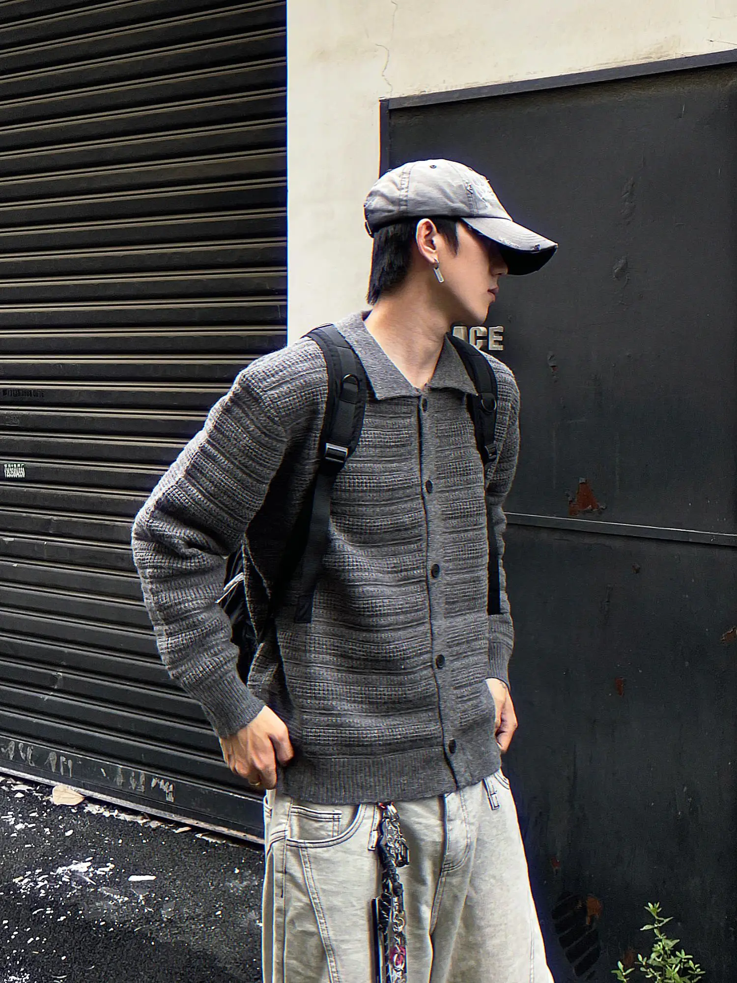 

Deep ey Knitted Open Cardigan Coat Men's Autumn Winter Lazy Sle High End Feeling Men's Clothing Cleanfit Collar Sweater