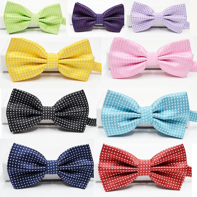 New Good Quality Bowtie For Men Women Banquet Wedding Party Groom Dot bow tie Butterfly Knot Black Red White Mens Bowties