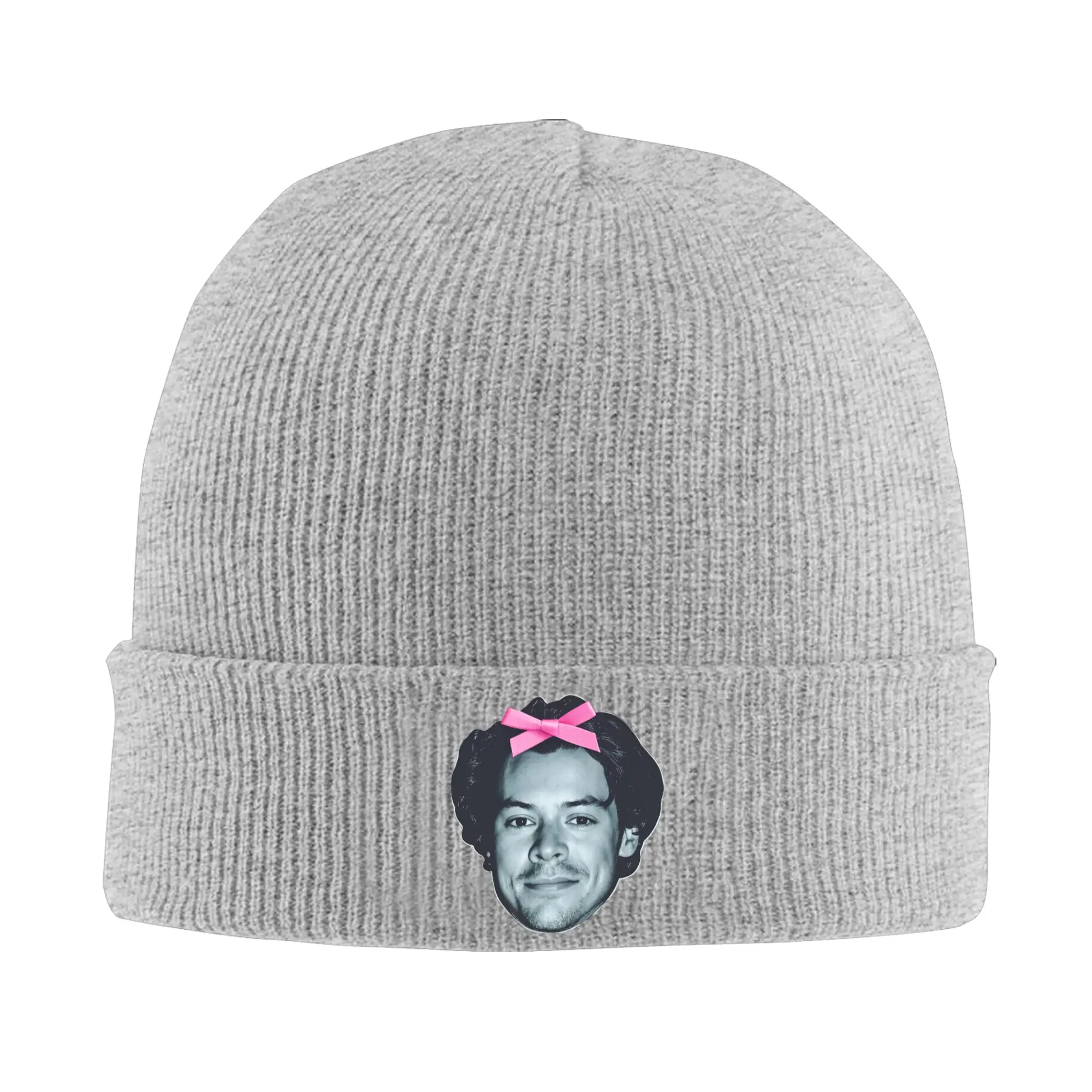 Kiss All the Time Knitted Hat Harry  S-Styles 2026 Music Beanie Hats Kpop Warm Soft Unisex Adult Bonnet Hats Autumn Caps Gift