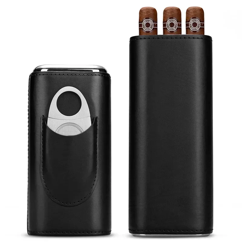 

Cigar Cover Cigar Box Portable Cedar Wood Moisturizer 3 Cigarette Cases Humidor Mainland China Cigar Holder