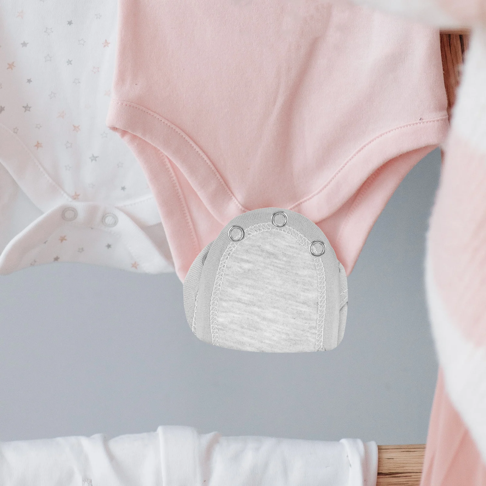

4 Pcs Baby Bodysuit Extender Snap Jumpsuits Toddler Girl Boy Soft Breathable Double Layer Extra Warmth Comfortable Fits