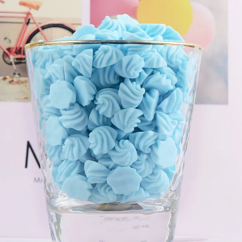 20 قطع الراتنج معكرون محاكاة كريم ميرينغ قطرة الغراء الهاتف المحمول قذيفة DIY بها بنفسك اكسسوارات كريم صندوق أدوات مكتب المواد #2