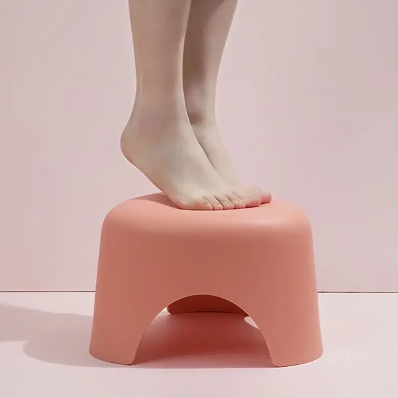 Thicken Plastic Stool Adults Children Small Step Stool Non-slip Bench for Living Room, Bathroom Changing Shoes Dinning Chairs
