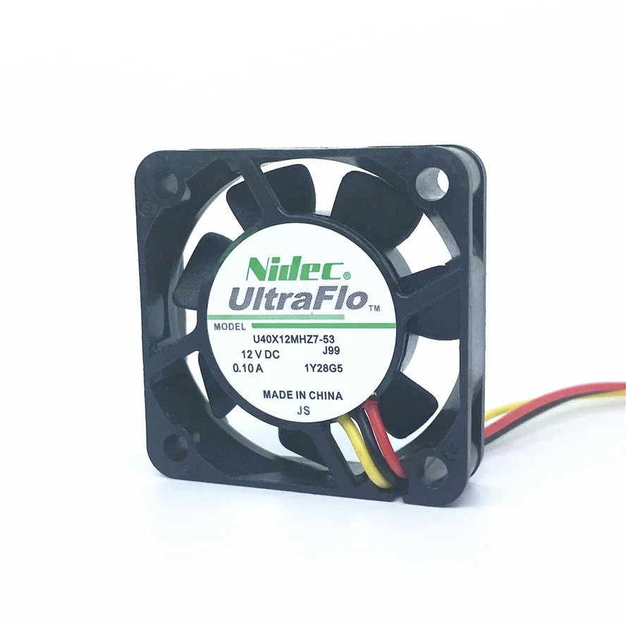 Nidec 9000RPM 4010 40mm 40x40x10mm Cooling Fan DC12V 1.2W For 3D Printer North Bridge Chip Fan  U40X12MHZ7-53 3pin