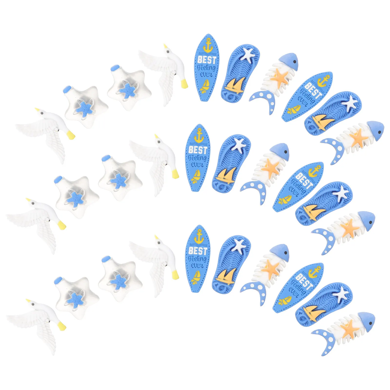 30 قطعة المحيط تحت عنوان دبابيس الراتنج Thumbtacks متعددة الوظائف المسامير الصغيرة للمنزل مكتب خريطة اكسسوارات لوحة الفلين لوازم مكتبية #3