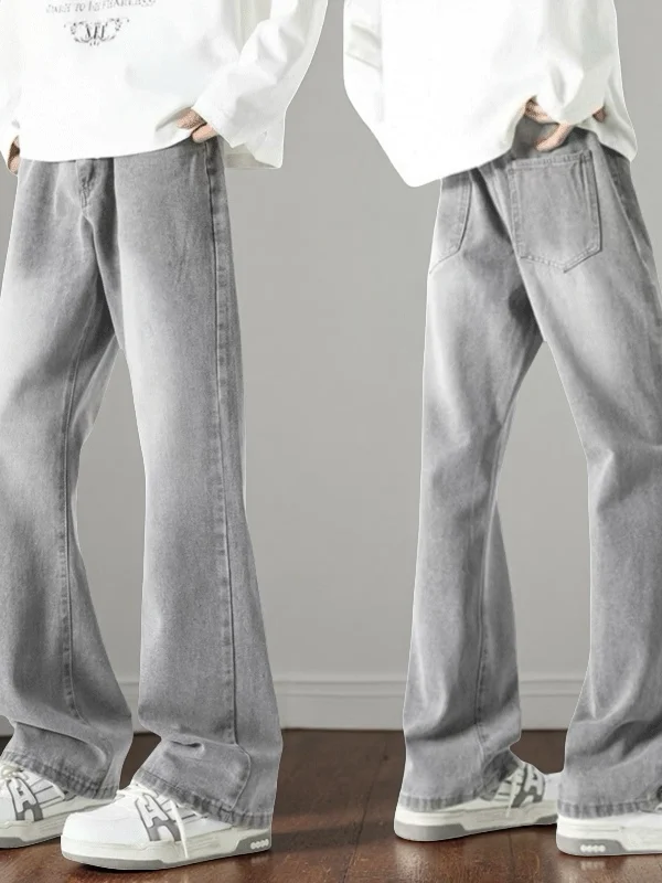 

Мужские джинсы свободного кроя Cleanfit American Sle, прямые брюки с высокой талией, потертые в глаза, джинсовая рабочая одежда, брюки на осень-зиму