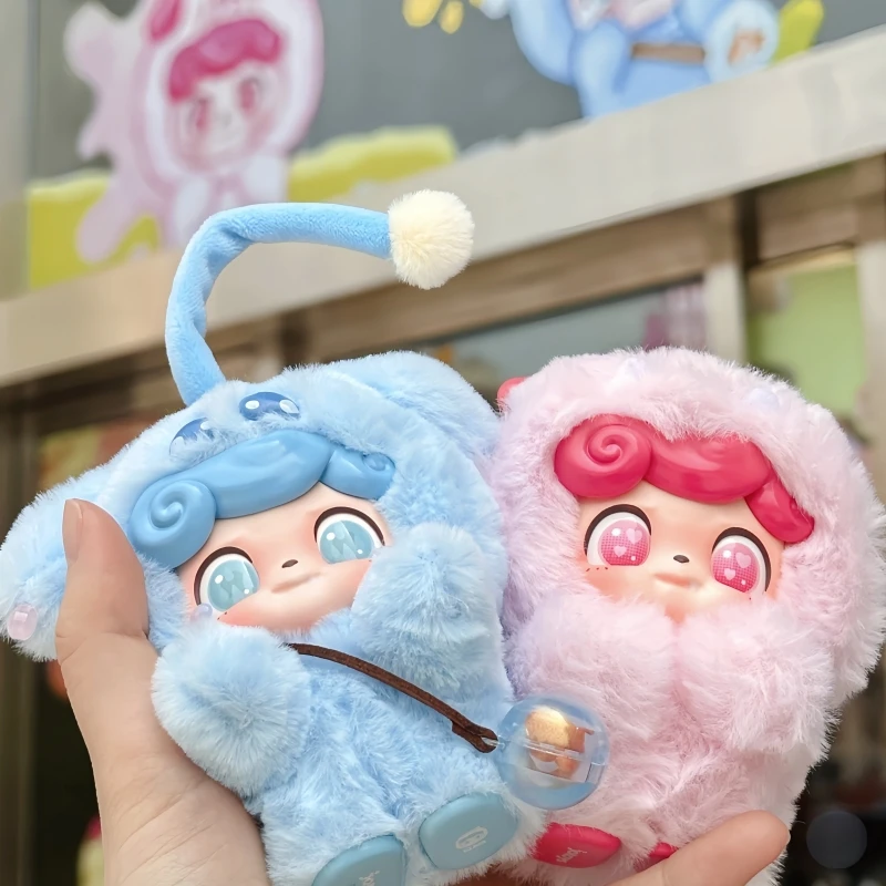 새로운 판매 지점 Q-Bao 감성 모피 몬스터 시리즈 서프라이즈 블라인드 박스 플러시 장난감 유행 인형 귀여운 여성 생일 선물