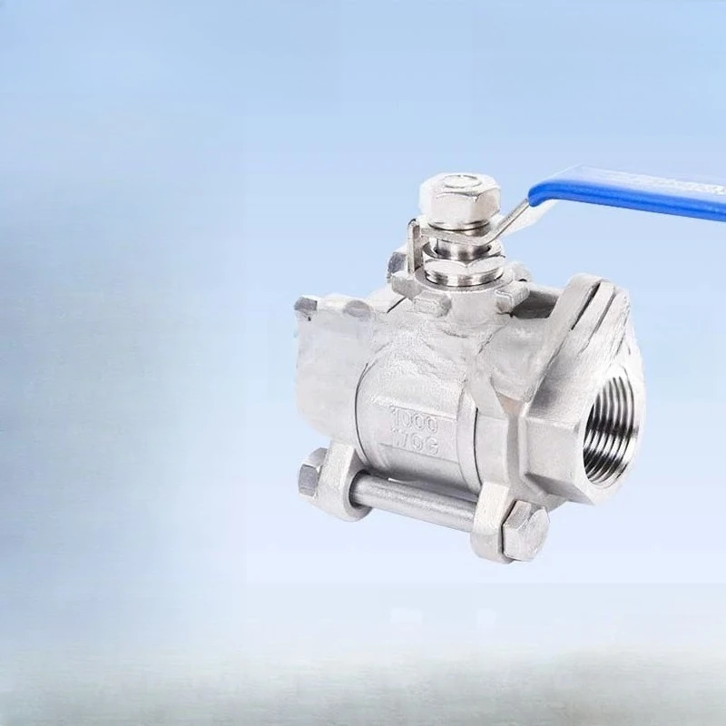 Manual Threaded Three-piece Ball Valve/Stainless Steel Ball Valve/Soft Seal Floating Ball Valve
