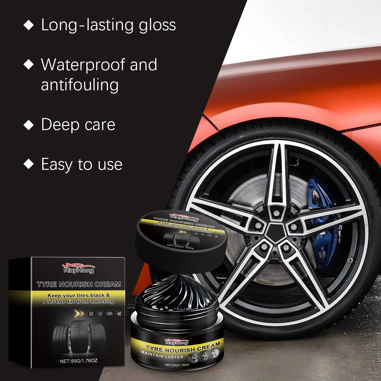 Car Tire Wax Restorer Gloss Enhancer Crystal Clear Plastic Panel Renewal Coating Agent Tire Back To Black Shine Enhancer Polish