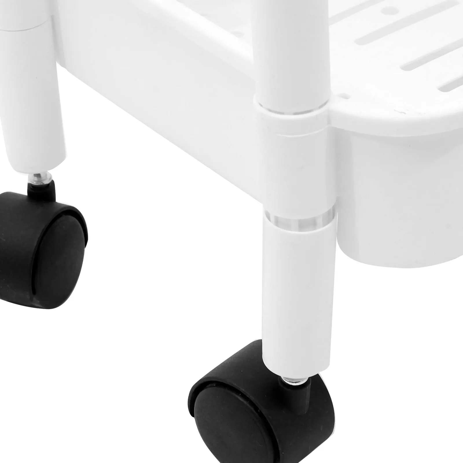 

Multi-Tier Storage Rack Portable PP Rolling Cart Multi-Functional Kitchen Bathroom Organizer Utility Cart Trolley with Wheels