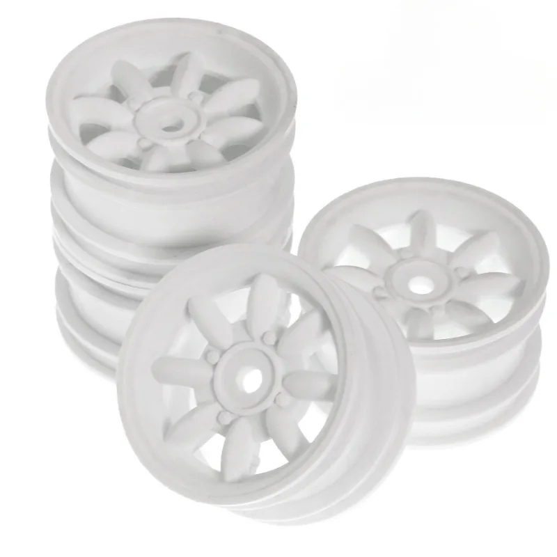 4 Uds. Rueda de carreras de plástico de 42mm 53341 para coche RC TAMIAY M03 M04 M05 MB01 MF01 XM01 SW01 T301 1/14 MJX 14303 14304