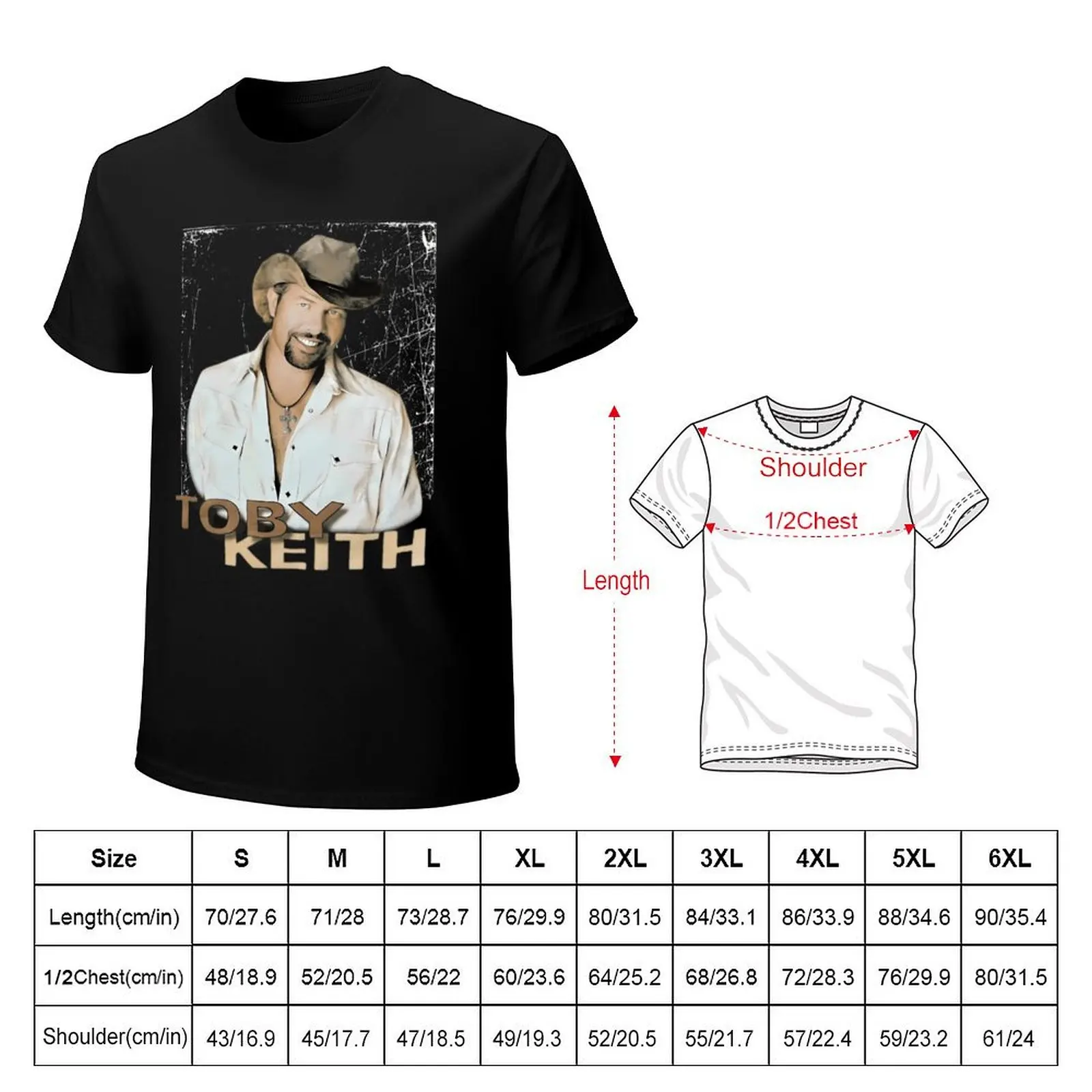 Vintage Toby Keith Version 90S T-Shirt Casual Loose Fit Summer Tee Shirt