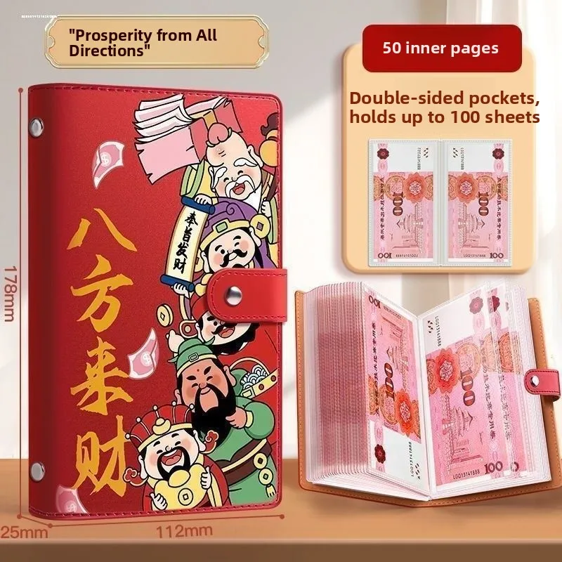 Leather Money Book Wallet for Women Cash Storage Bag Simple Soft Leather Money Saving Notebook New 2025 Model Female Wallet