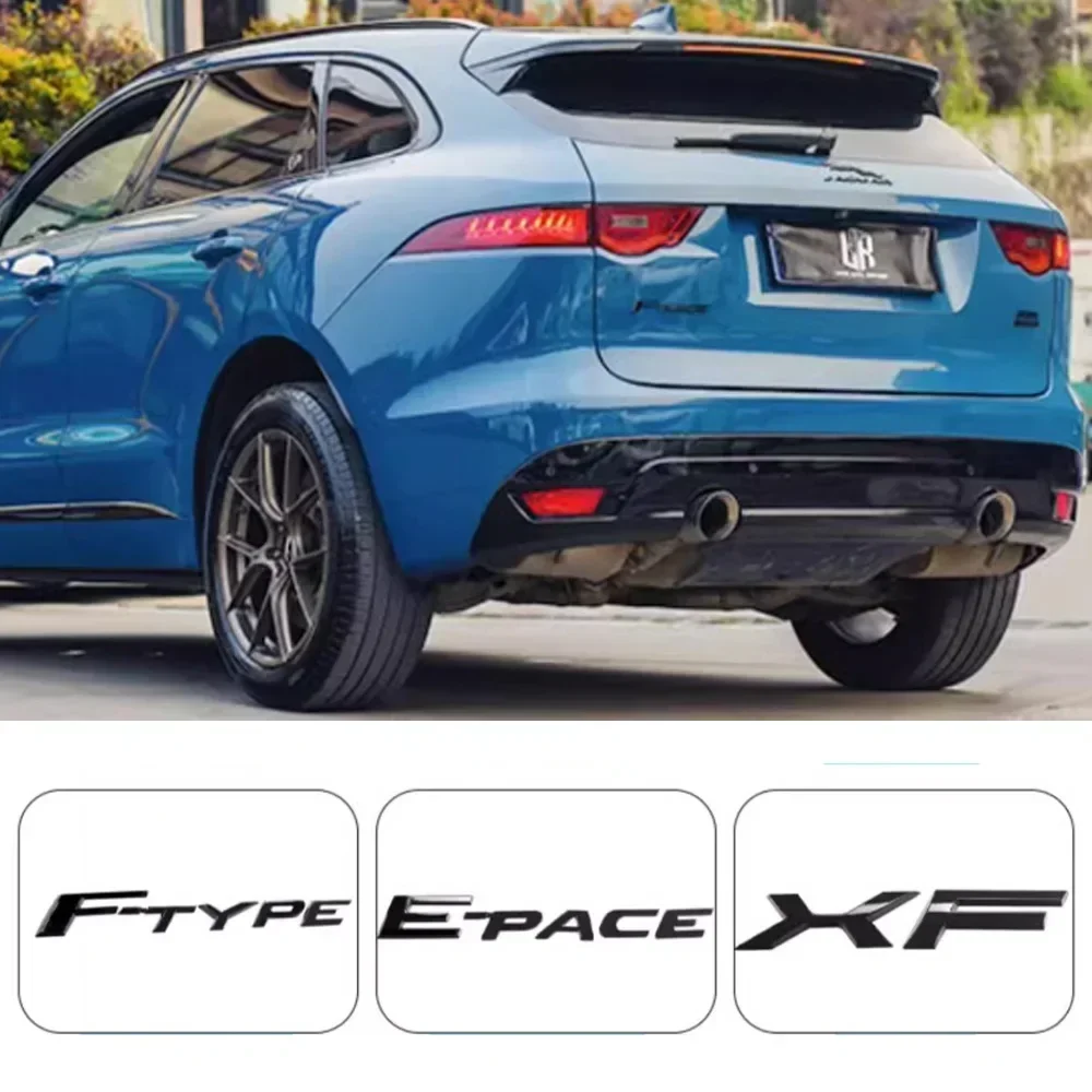 Nero per Jaguar Hood Sticker 2 pz/lotto Jaguar Trunk Sticker Engine Badge Hood Sticker per Jaguar XE F-TYPE F-PACE E-PACE XF XJL