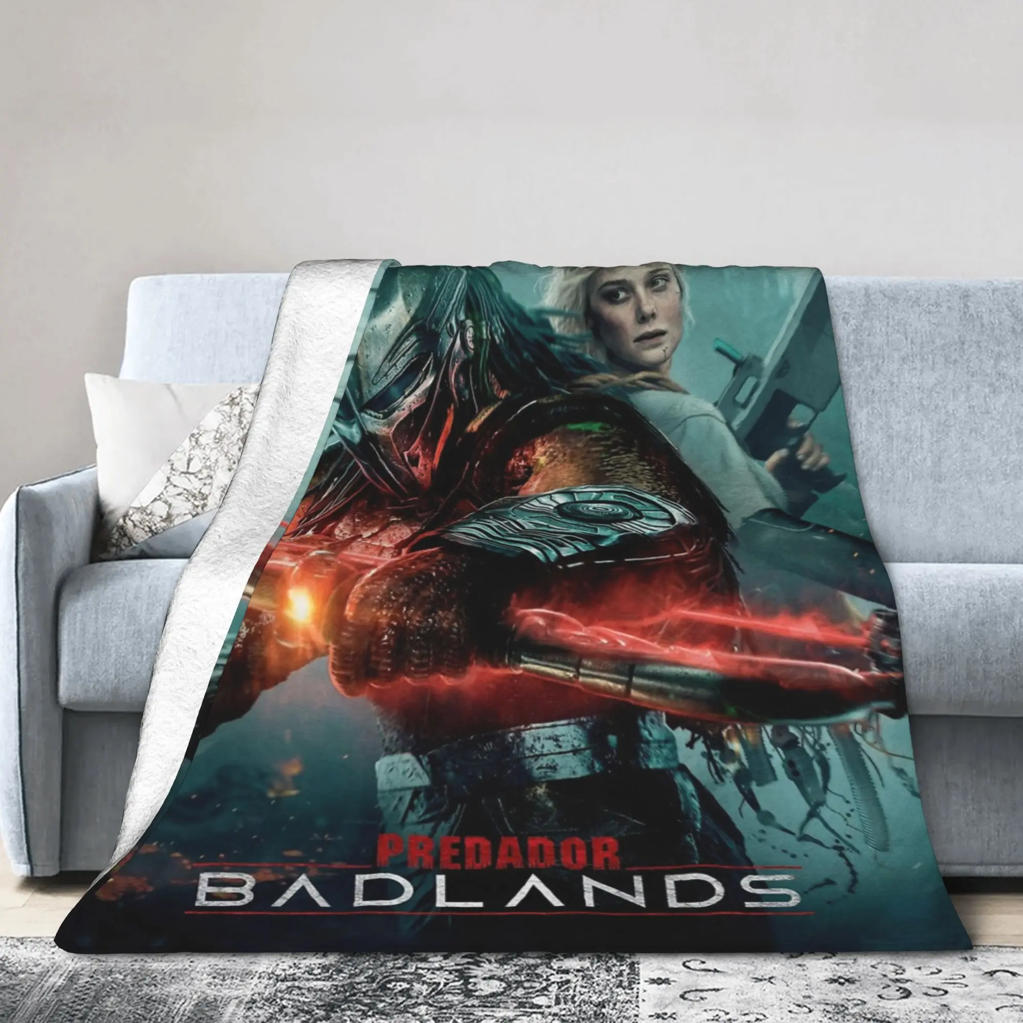 P-Predators Dek Yautja Badlands Blanket Flannel Warrior Movie Ultra-Soft Throw Blankets for Bedding Couch Quilt Portable