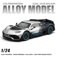 1:24 High Simulation One sports car Alloy model with unique design 2024new style fast furious collection display juguetes niños