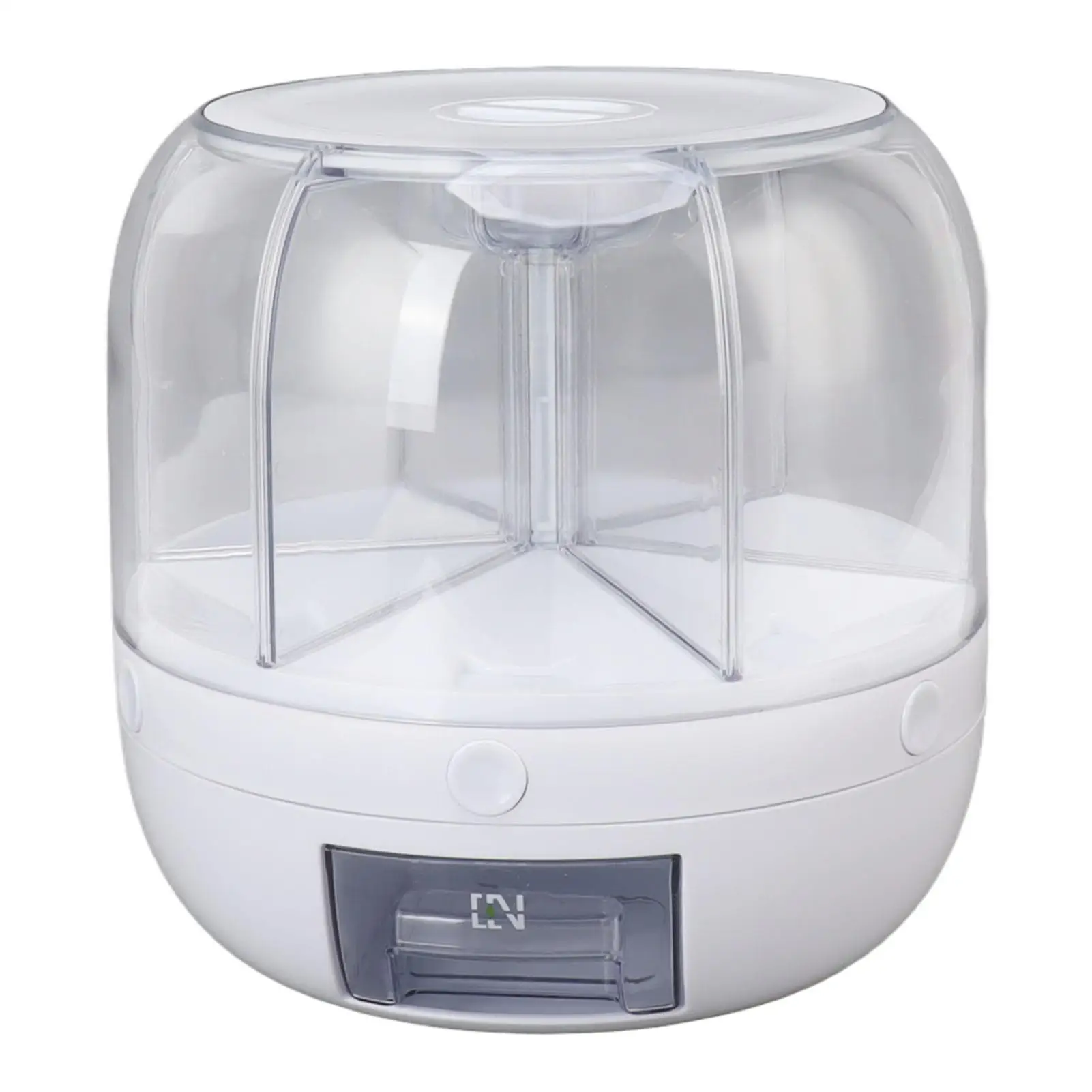 6kg Rice Dispenser Grains Storage Box with Rotating Design for kitchen Organization