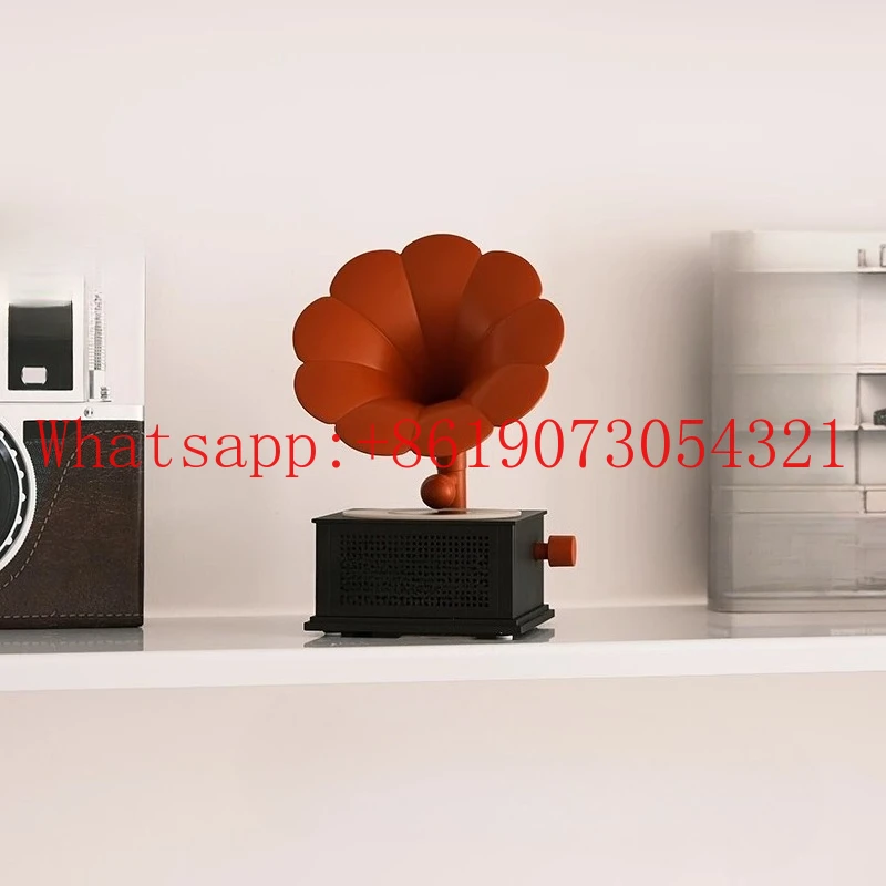 

Ретро-фонограф, Bluetooth-динамик, многофункциональный белый шум, окружающий свет, настольный динамик, украшение