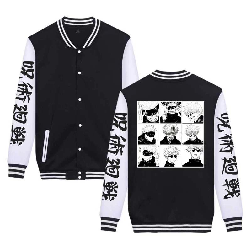 

Autumn and Winter New Jujutsu Kaisen Gojo Satoru Anime Fashion Coat Street Wear Unisex Sports Coat