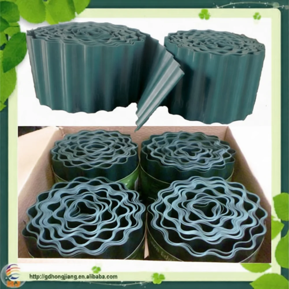 Flexible Plastic Garden Lawn Border Wave Fence Decorative Edging Barrier For Landscape Path Bed Yard Protection