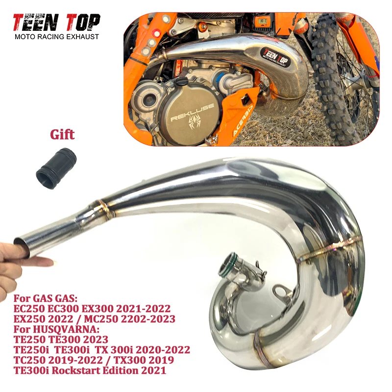 

2 Strokes Motorcross Exhaust Header For KTM 250XC 300XC TPI 250SX 250XC-W 250XC Exhaust Elbow Front Link Pipe 30mm Escape Moto