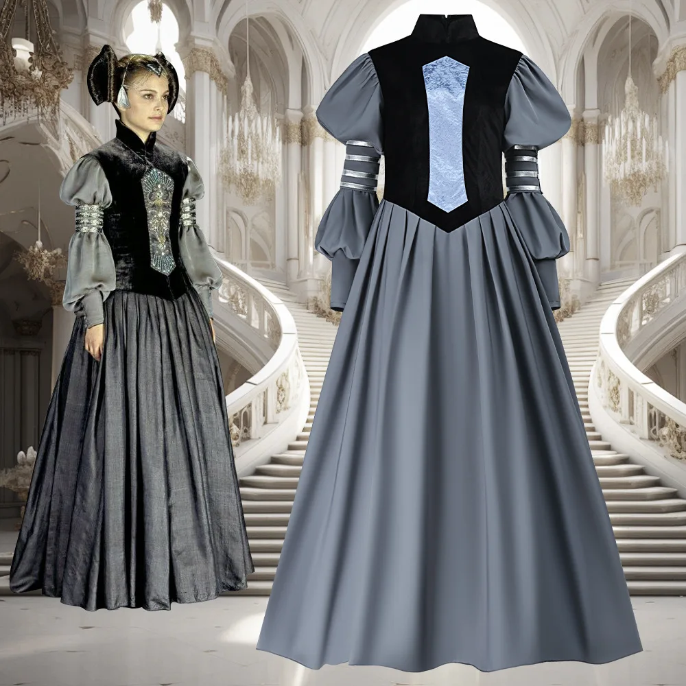 Disney film Padmé Amidala Cosplay déguisement fantaisie Orgy fête Halloween Cosplay Amidala Cosplay robe