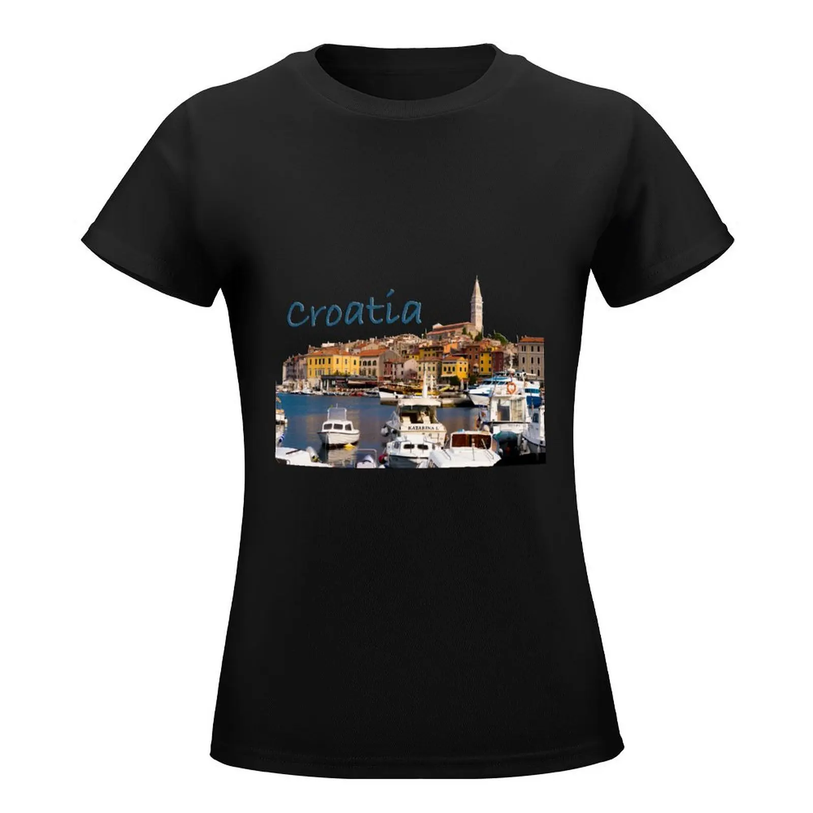 Croatia T-Shirt oversized funnys shirts graphic tees blanks woman t shirt