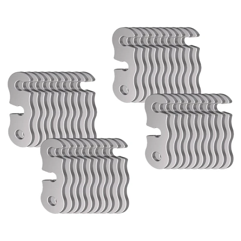 Superior-Tent Guylines, Tarps, Shelters 40 Pcs Aluminum Guyline Tensioners 40-Pack Rope Adjusters, Quick Tightening