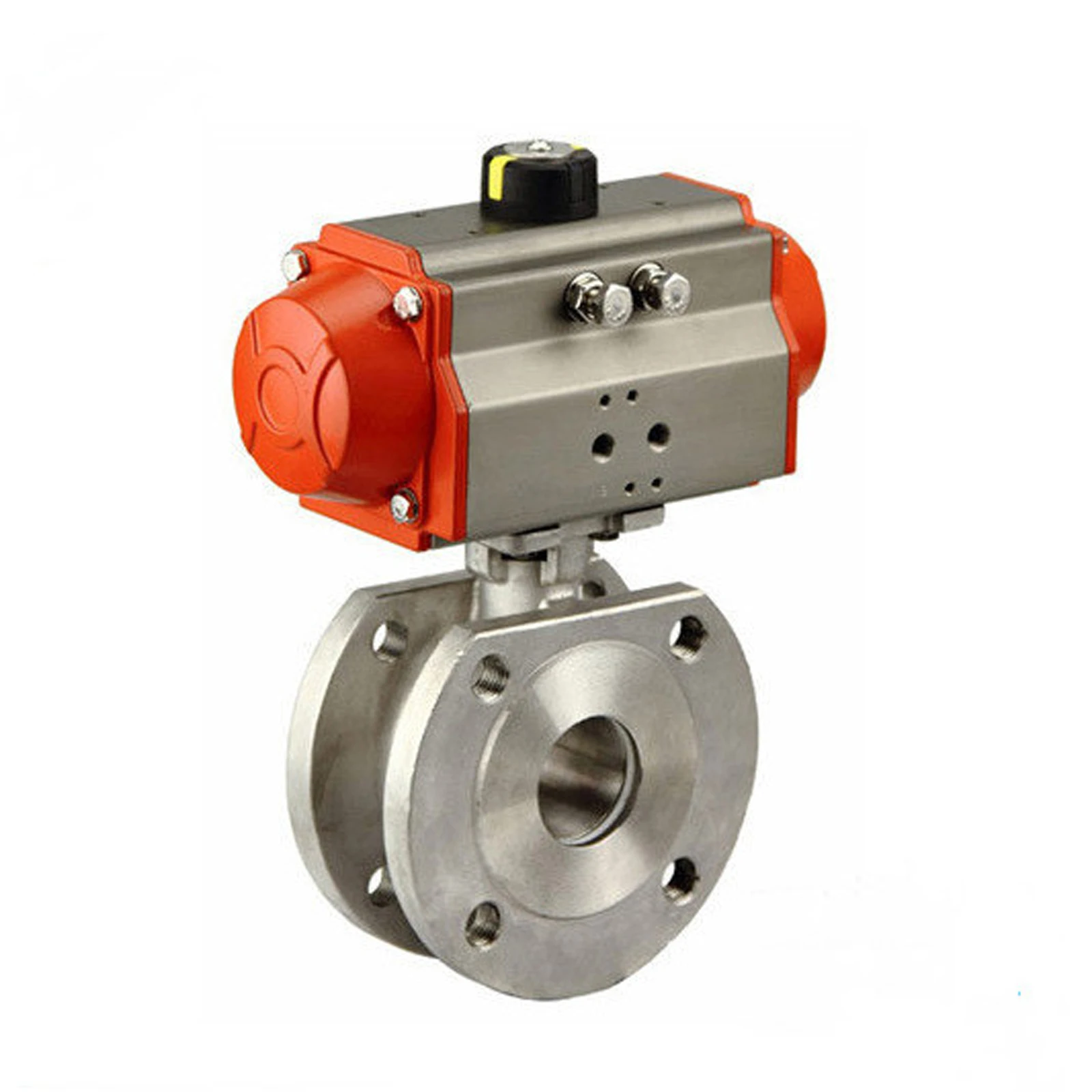 cheap high pressure stainless steel thin 50mm 25mm 1 inch air shut off actuated ball valve with pneumatic actuator