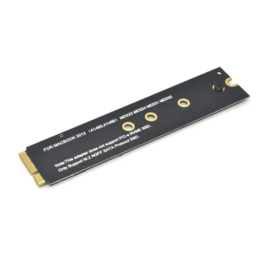 Cartão adaptador para 64G 128G 256G 512G M.2 SATA NGFF SSD para 2012 MacBook Air A1465 A1466 para Apple SSD Adapter Connector Riser Card