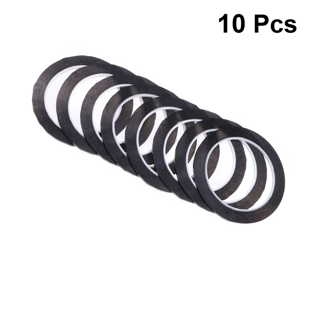 

10 PCS Black Whiteboard Thin Tape Drafting Graphic Self Adhesive Marking Draw Line