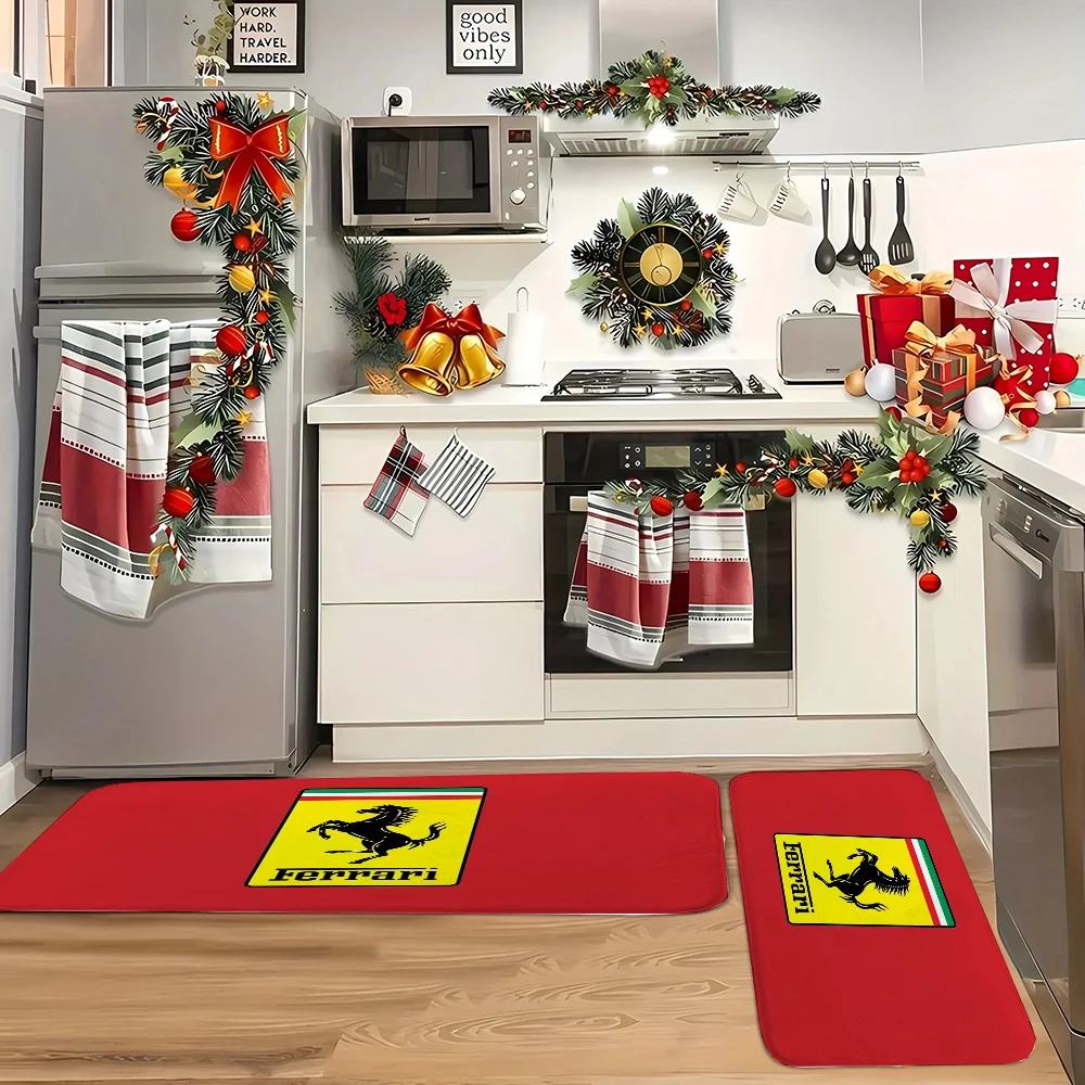 Ferrari Kitchen Carpet for Bedroom Cute Room Decor Home Entrance Mats Bathroom Rug Kitchen Floor Mat Rugs Doormat Entrance Door