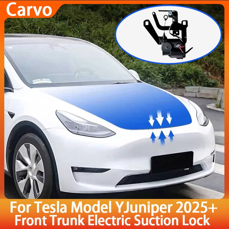 

Для нового Tesla Model Y Juniper 2025 + передняя запасная коробка второго поколения, электрический замок, мягкое закрытие, автоматическая адсорбция