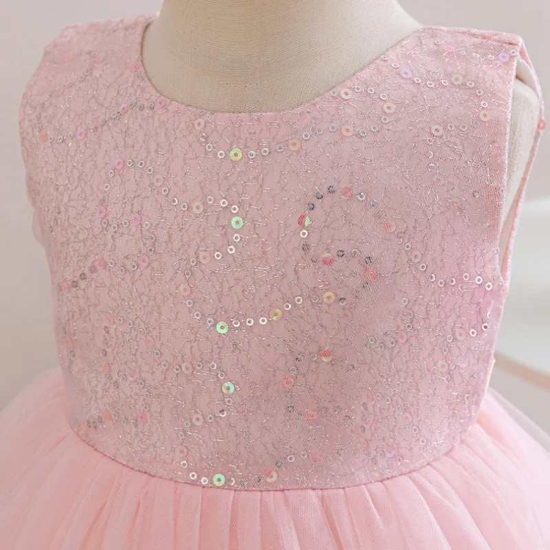 Baby Girl Party Dresses For Girls Of 1 To 4 5 Years Elegant Luxury  Princess Junina Wedding Enchanted Garden Dress Pink Clothes image 4