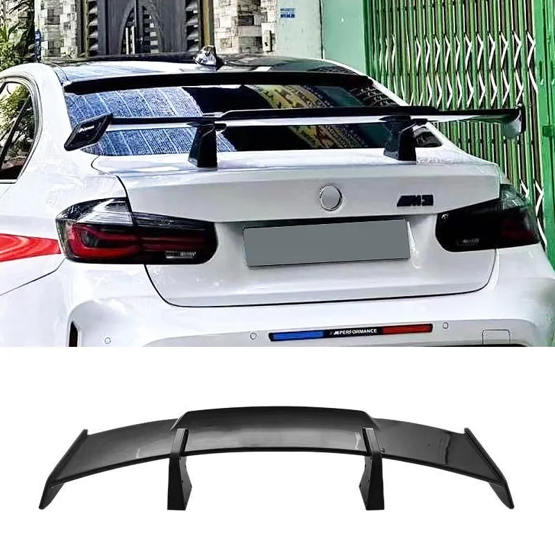 

Universal Rear Car Spoiler Wing For BMW For Mercedes Benz For Audi Sedan Vehicles MP Sport ABS Black Carbon Wings Accessories