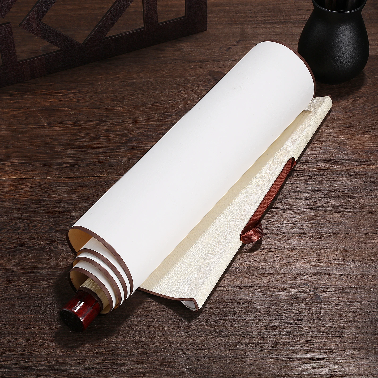 

Calligraphy Hanging Scroll French Painting and Rice Paper Blank Wall The Circle Office