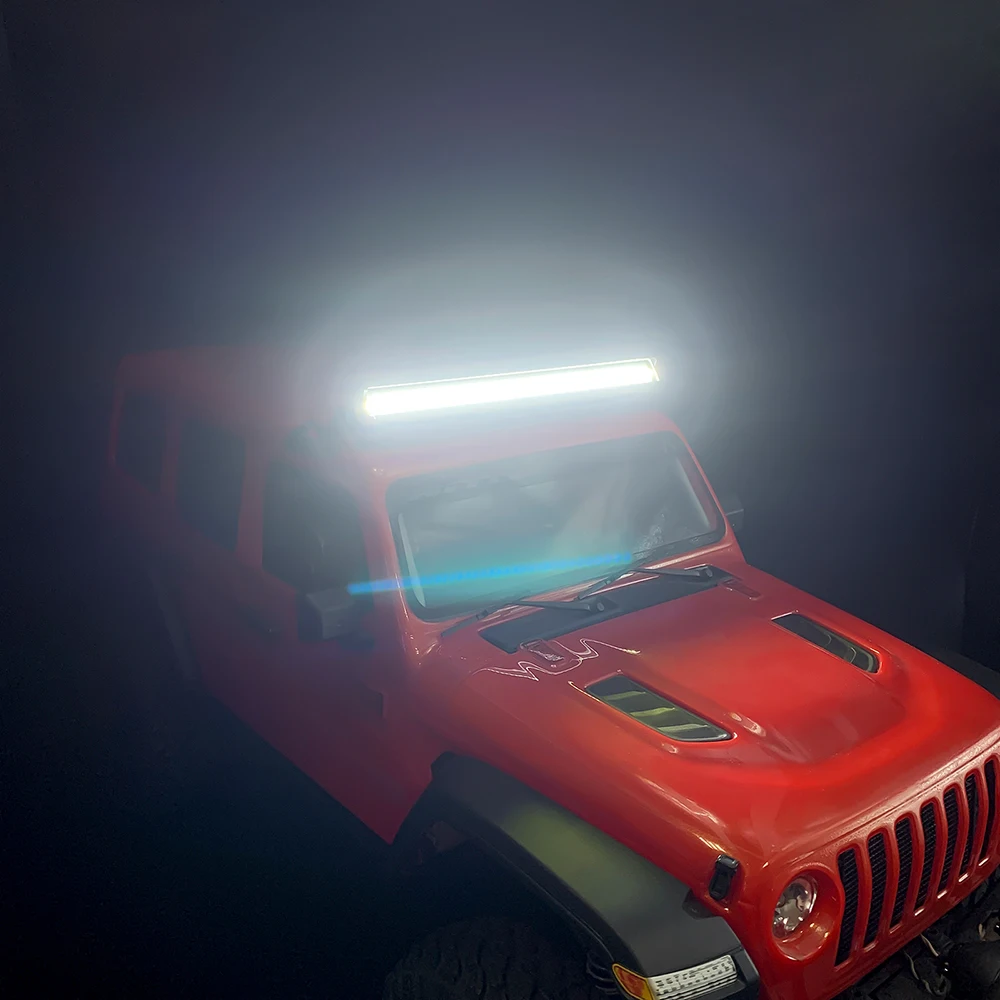 AXSPEED RC Car Roof Light 36 LEDs Lamp Bar for 1/10 RC Crawler Car Axial SCX10 Wrangler & SCX10 III & TRX4 Upgrade Parts