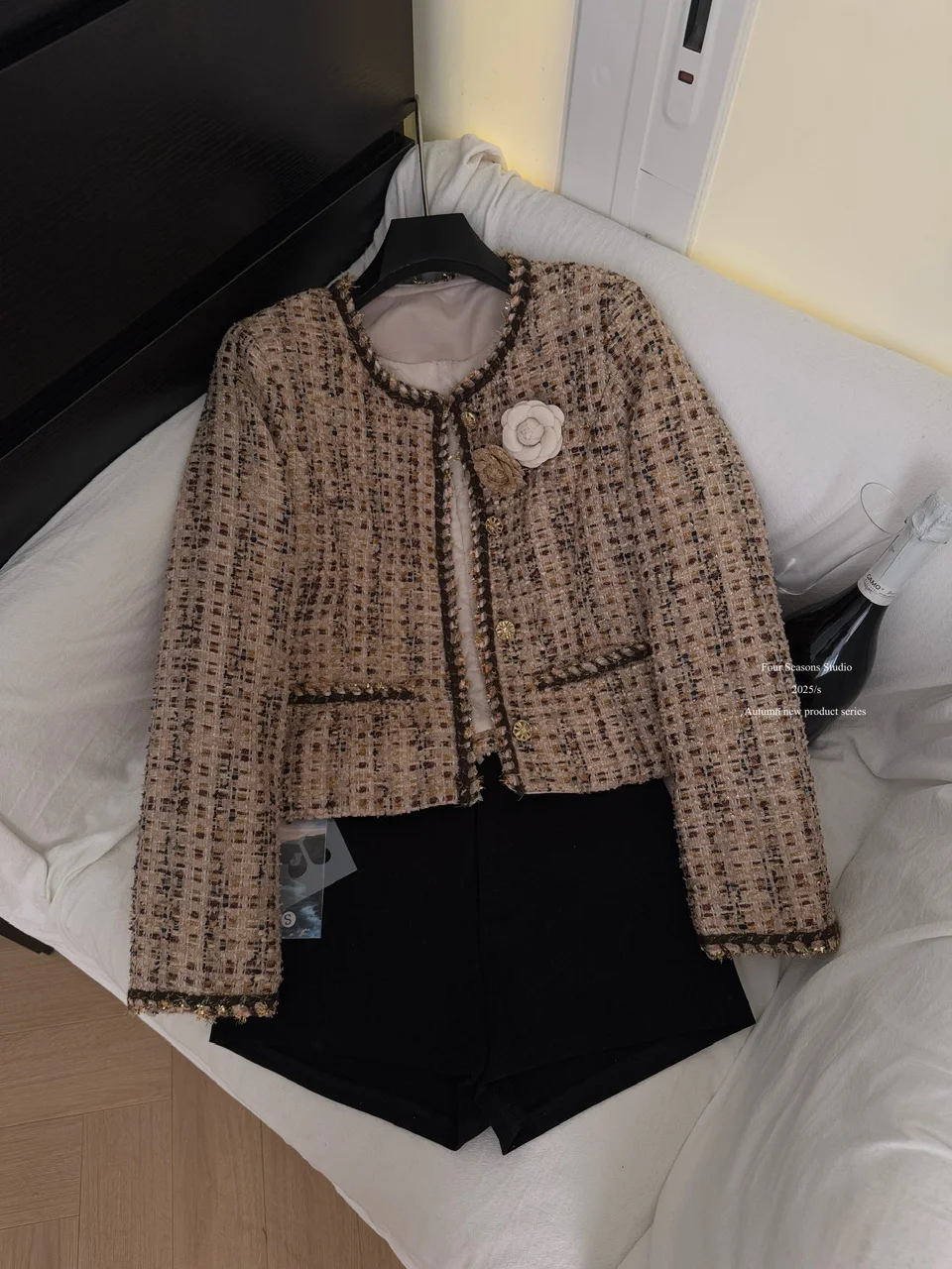 Autumn French Luxury Fragrant Short Coat Women High Quality Female Outwear Coats