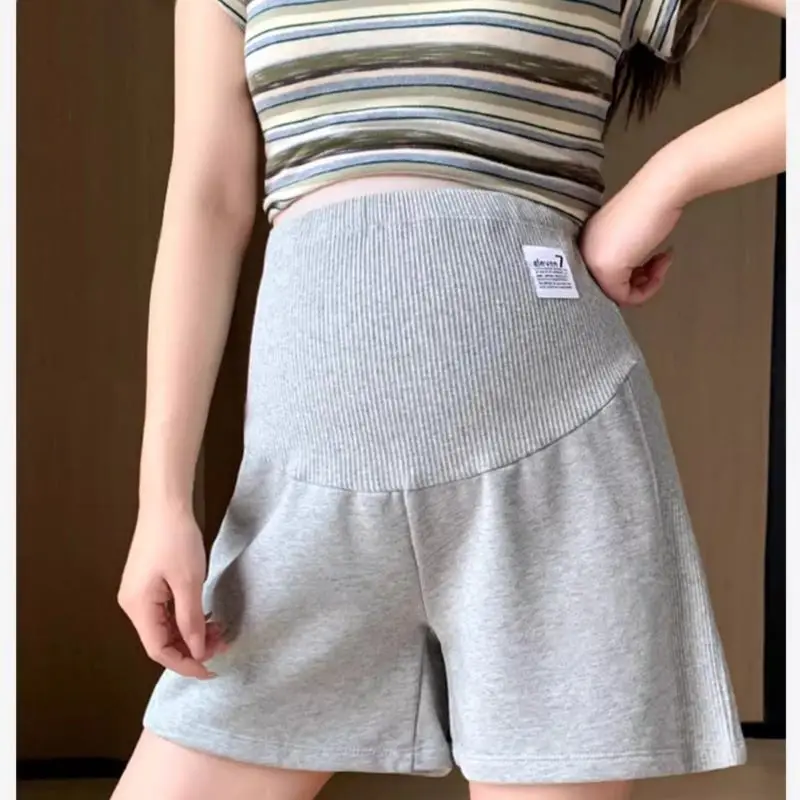 2026 New Summer Adjustable Plus Size Maternity Pants Pregnant Women Shorts Ladies Loose Capri Mather Clothing
